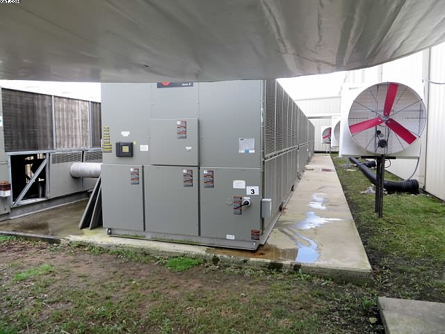 TRANE Model RTAC Chillers, 400 ton capacity.